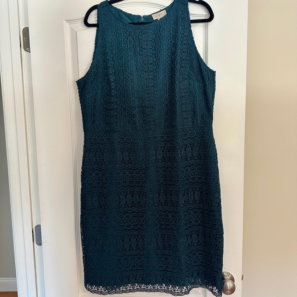 LOFT OUTLET: eyelet dress NWT